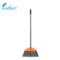 KIDS BROOM TRAINER WITH 70CM PLASTIC COATED METAL HANDLE - FEATHER BRAND. 