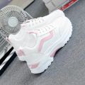 Breathable White Shoes for Women Spring and Summer New Korean Style Clunky Sneakers Women's All-Matching Sneakers for Girls Platform Shoes. 