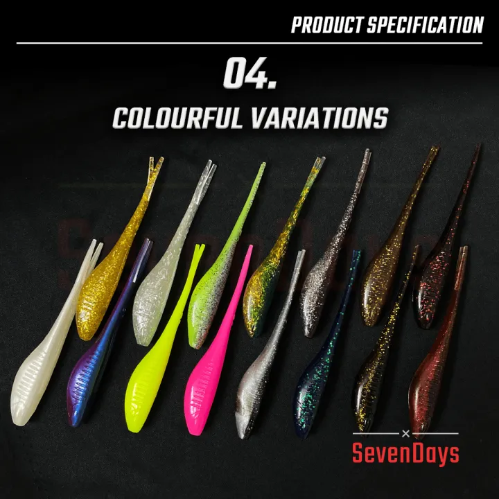 %5B5PCS%5D%20Minilodon%20Soft%20Plastic%2012cm/10g%20Split%20Tail%20Fishing%20Pancing%20Skipping%20Lure%20Toman%20Haruan%20Casting%20Silencer%20Zman%20-%20Image%205