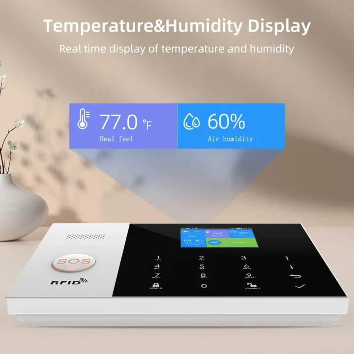 PGST%20PG105%20Tuya%20Alarm%20System%20WIFI%20GSM%20GPRS%20Burglar%20Home%20Security%20With%20PIR%20Motion%20Sensor%20Fire%20Smoke%20Detector%20-%20Image%204