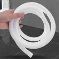 Washing Machine Inlet Pipe Air Conditioning Drain Tube White Extension Drain Hose With Pipe Clamp Flexible Faucet Water Pipe For Bathroom Kitchen Drainpipe Accessories 1Pcs. 