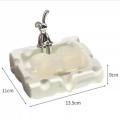 Ceramic Soap Dish Easy Clean Decorative Light Luxury Soap Box Cute Ceramic Soap Holder for Bathroom Accessory Home Decor Gift Idea Kitchen Use Hygiene Product. 