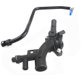 Engine Coolant Water Outlet Housing & Inlet Hose for Chevrolet Cruze 11-16 1.4L Replacement Spare Parts. 