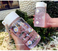 Outdoor Leakproof Travel Cute Small Daisy Plastic Water Bottles. 