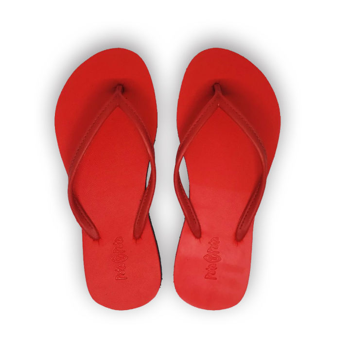 Bata Ladies Rubber Red Flip Flop – Tanza - Main Image