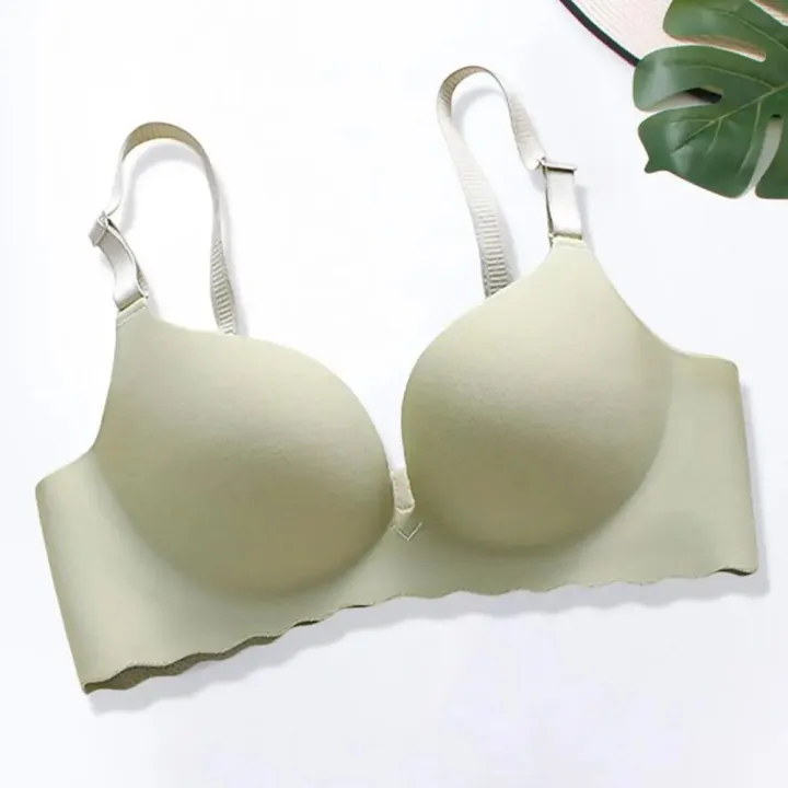 3/4%20Cup%20Padded%20Wire%20Free%20Adjustable%20Shoulder%20Straps%20Lady%20Bra%20Seamless%20Push%20Up%20Thin%20Underwear%20-%20Image%204