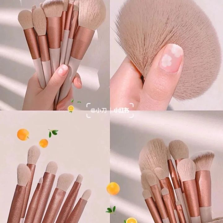 13%20PCS%20Makeup%20Brushes%20Set%20Eye%20Shadow%20Foundation%20Women%20Cosmetic%20Brush%20Eyeshadow%20Blush%20Beauty%20Soft%20Make%20Up%20Tools%20Bag%20-%20Image%204