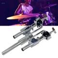 Drum Holder Bracket Support, Metal Tom Drum Mount Clamp Holder Rack for Drummer, Tom Drum Percussion Instrument Accessory. 