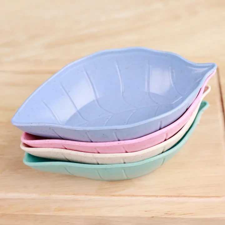 1/4/10pcs%20Sauce%20Dishes%20Leaves%20Shape%20Wheat%20Fiber%20Bowl%20Vinegar%20Seasoning%20Solid%20Soybean%20Dish%20Sauce%20Salt%20Snack%20Small%20Plate%20Kitchen%20Tool%20-%20Image%205