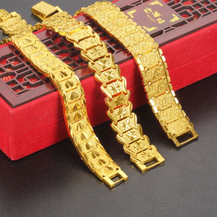 【IKE】HOYON pure gold Color Watch Bracelet For Men Dragon