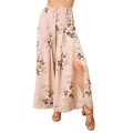 Yfashion Women Bohemian Floral Printing Skirt Sexy High Waist Split Summer Beach Irregular Long Skirt For Party. 