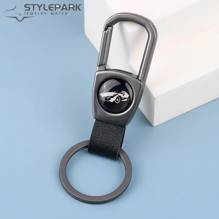 Anti-loss%20Keychain%20Holder%20Stylish%20Durable%20Electroplated%20Keychain%20with%20Faux%20Leather%20Buckle%20Anti-lost%20Car%20Key%20Ring%20Bag%20Pendant%20Multi-purpose%20Keychain%20Holder%20-%20Image%204