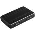 Aluminum password box Card Case Mini suitcase Password briefcase Black. 