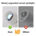 Led Sunset Downlight Atmosphere Spotlights Projector Night Lamp Novelty Ceiling Lamp For Bedroom Home Decoration Spot Led Light. 