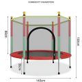 Trampoline Indoor With Protective Net For Adults Kids Jumping Bed Outdoor Exercise Fitness Equipment Flexible. 