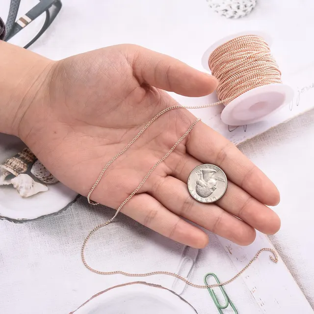 1/2/5/10Meter%202.0/2.5mm%20Gold%20Stainless%20Steel%20Flat%20Cable%20Necklace%20Chains%20Accessories%20For%20Bracelet%20Jewelry%20Makings%20Components%20DIY%20-%20Image%208