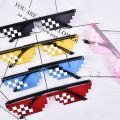 Thug Life Attitude Sunglasses 8 Bit Pixel Deal With IT Unisex Glass Eyewear New Layor. 