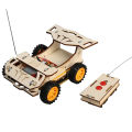 Remote Control Racing Technology Small Production Children's Science Experiment Teaching Toys Elementary School Students Handmade diy Material Package. 