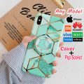 Vorix Any Model Samsung Infinix Vivoo Oppoo Huawei Realmee Reno Tecno Apple_iPhone Back Cover For Girls Boys TPU Silicon Printed Marble Case - Design 2GudMrblPrplPopSct Printed Marble Style Soft Mobile Cover Case Pouch Pop Scoket Mobile Holder- Green. 
