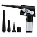 Compressed Air Duster Keyboard Cleaner Portable Cordless Computer Dust Blower with Battery Display,5-Gear Speed. 