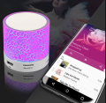 Mini Bluetooth Wireless Speaker, Compact Portable Subwoofer with Colorful LED Lights, USB/TF Card Support, Perfect for Travel. 