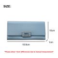 TEEMI Women's Long Purse Fold Wallet PU Leather Dompet Panjang Wanita Multi Compartment Card Slots Inner Zip Beg Raya. 