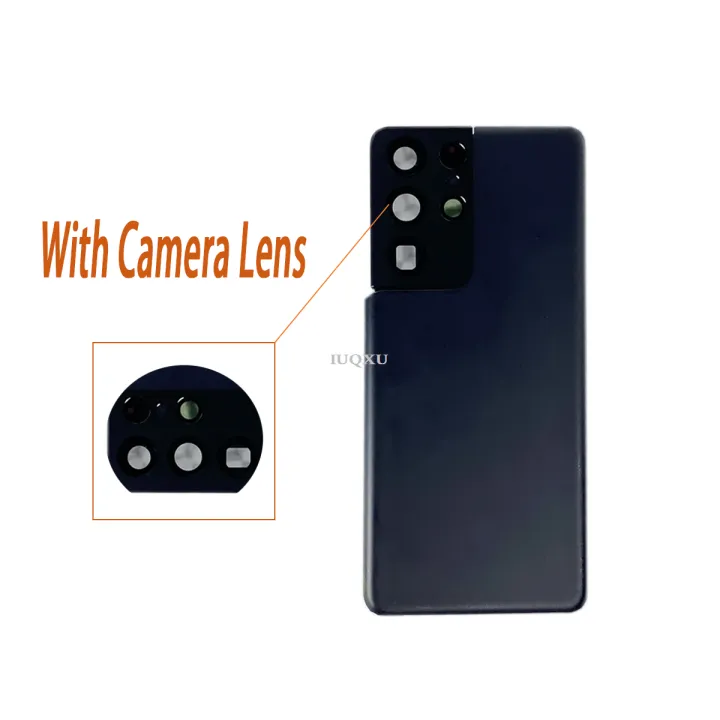 IUQXU%20New%20For%20Samsung%20Galaxy%20S21%20ULTRA%20Back%20Cover%20Panel%20Rear%20Door%20Housing%20Case%20Camera%20Lens%20Replace%20-%20Image%205
