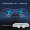 NYT Electric Variable Speed Silicone Anti Snore Device Nasal Dilators Apnea Sleep Aid Stop Snoring Stopper Nose Clip Blue. 