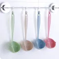 New Soup Spoon Long Handle Kitchen Strainer Solid Color Cooking Colander Kitchen Scoop Plastic Tableware Colander Hot. 
