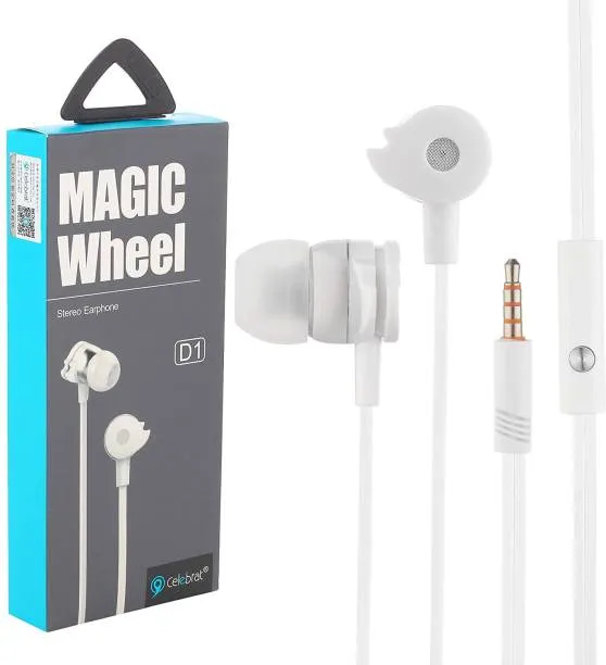 High Quality Celebrat D2 Magic Wheel Stereo Earphone with Mic