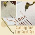 2X Slanting Fine Line Paint Pen,Label Detailing Fine Line Fluid Writer Paint Applicator Pen,for Rock Chips 1. 