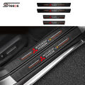 Sieece For Mitsubishi Xpander 4PCS Car Door Sill Protector Auto Carbon Fiber Threshold Strips Sticker Anti Scratch Car Sticker Car Accessories Exterior. 