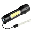 XPE COB LED Flashlight Adjustable Focus Camping Torch Pen Clip Light. 