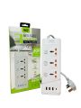 Power Extension Wire Cord With 3 Ac Sockets‎ & 3 USB Ports & 1 PD Port (U3LHT233PD). 