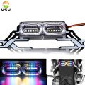 10LED RGB Motorcycle DRL Strobe Brake Lamp LED Flash Stop Light Dynamic LED License Plate Lamps 12V Universal Tail Light. 