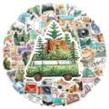 20/40pcs Travelling Stickers Hiking Picnic Explore Watercolor Stickers for Laptop Scrapbook Journal Kids Girls Boys Stickers. 
