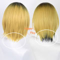 4 Styles Kenma Kozume Cosplay Wig Golden Black Dyeing Kozume Kenma Females Wig Heat Resistant Synthetic Hair Halloween Carnival. 