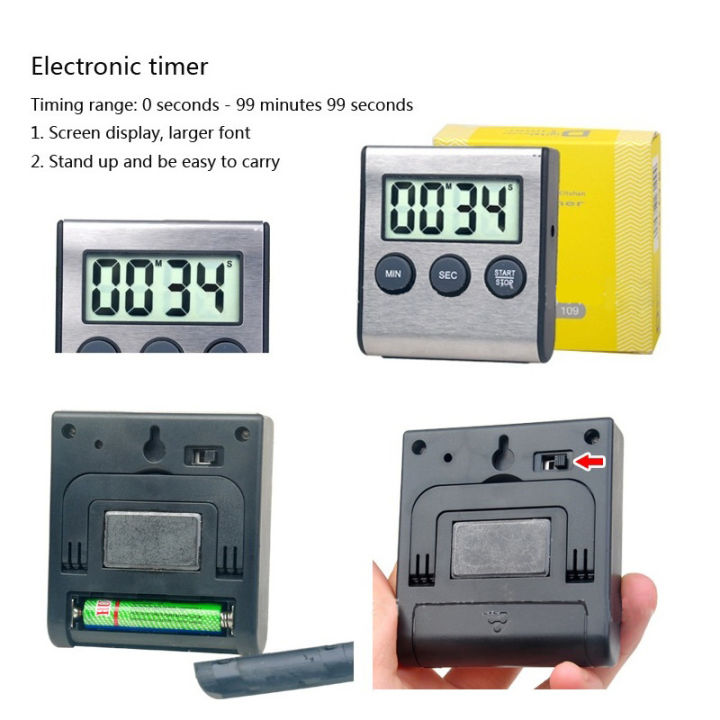 Timer Riser For Loft 【The Timber Loft】Portable Timer with Stand Magnetic Backing and Hanging ...