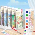 Portable Children Watercolor Painting Book Gouache Graffiti Picture Coloring Books Water Drawing Toys Kids Educational Toys Gift. 