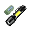 Flashlight Mini Powerful 2 Way LED USB Rechargeable Flash Light Torch Lamp. 