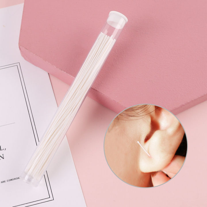 DORISNA%2060pcs%20Earrings%20Hole%20Cleaner%20Disposable%20Ear%20Piercing%20Cleaning%20Line%20Herb%20Solution%20Paper%20Floss%20Ear%20Hole%20Aftercare%20Kit%20-%20Image%202