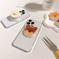 LeiyanOriginal Korean Cute Cartoon Teddy Corgi For Magsafe Magnetic Phone Griptok Phone Holder Stand Universal Phone Ring Grip Tok For iPhone. 