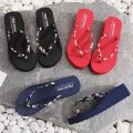 Flip Flops Women's Summer Outdoor Wear New Little Daisy Fashion Flat Wedge Slippers Non-Slip Simple Beach Shoes Sandals. 