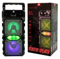Wireless Portable Speaker with Bluetooth, Mic Input, FM Radio, TF Memory Card Reader and USB Pen Drive. 