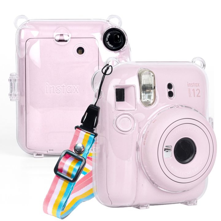 For FUJIFILM Instax mini 12 Crystal Hard Case Camera Bag with