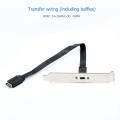 Usb 3.1 Front Panel Header Type E Male To Usb-C Type C Female Motherboard Expansion Cable Connector Pc. 