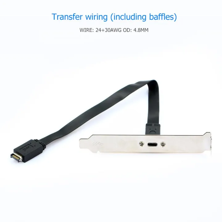 Usb%203.1%20Front%20Panel%20Header%20Type%20E%20Male%20To%20Usb-C%20Type%20C%20Female%20Motherboard%20Expansion%20Cable%20Connector%20Pc%20-%20Image%206