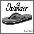 Islander Men's 'Grey/Black' non-slip rubber soles 100% Authentic and Original color slippers (Makapal). 