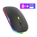 Rechargeable Wireless Bluetooth Mouse 2.4G USB Mice For Android Windows Tablet Laptop Notebook PC For IPAD Mobile  Office Gaming Mouse. 