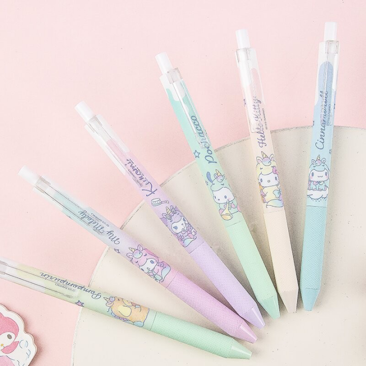 %E3%80%90The%20Quiet%20Page%E3%80%91Guangbo%202pcs/set%20Kt82056-K%20Sanrio%20Hello%20Kitty%20My%20Melody%20Kuromi%20Neutral%20Pen%200.5mm%20Gel%20Pen%20Black%20Ink%20Supplies%20School%20Stationery%20-%20Image%205